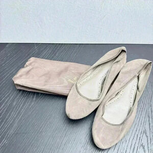 Brooks Brothers Ballet Flats Brown Suede Slip-On Comfort Shoes Women’s 9